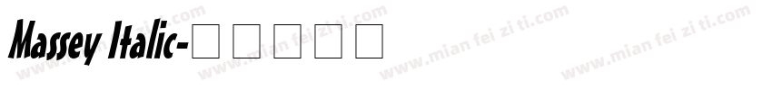 Massey Italic字体转换